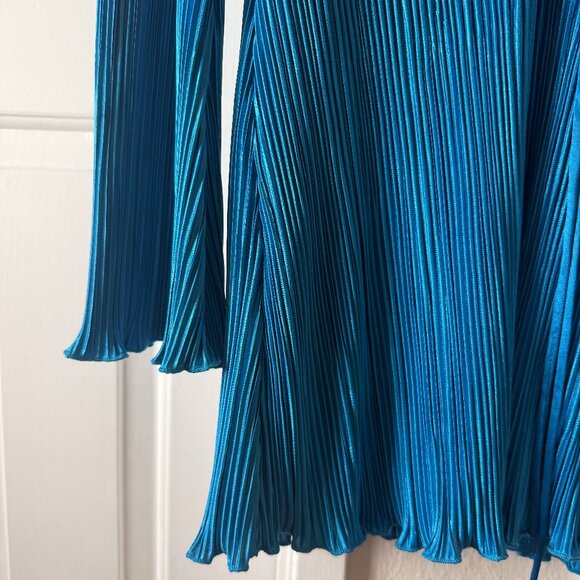 Hello Molly Blue Pleated Mini Dress | NWT | Size XL - Picture 3 of 4